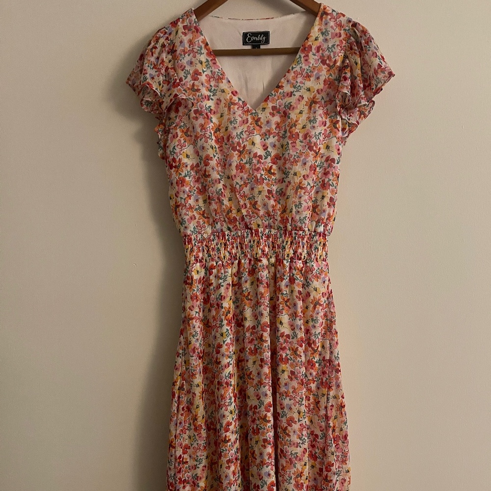 Multi Color Floral Dress